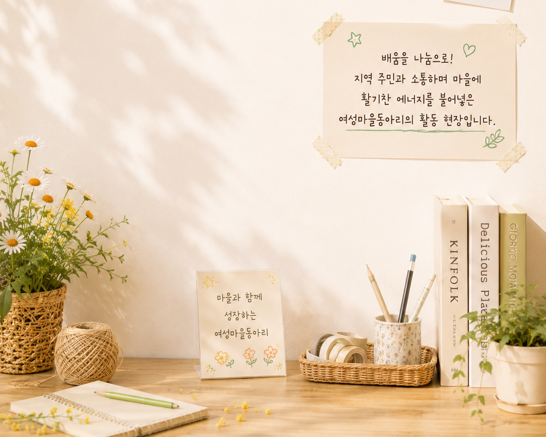 여성마을동아리 지역사회활동